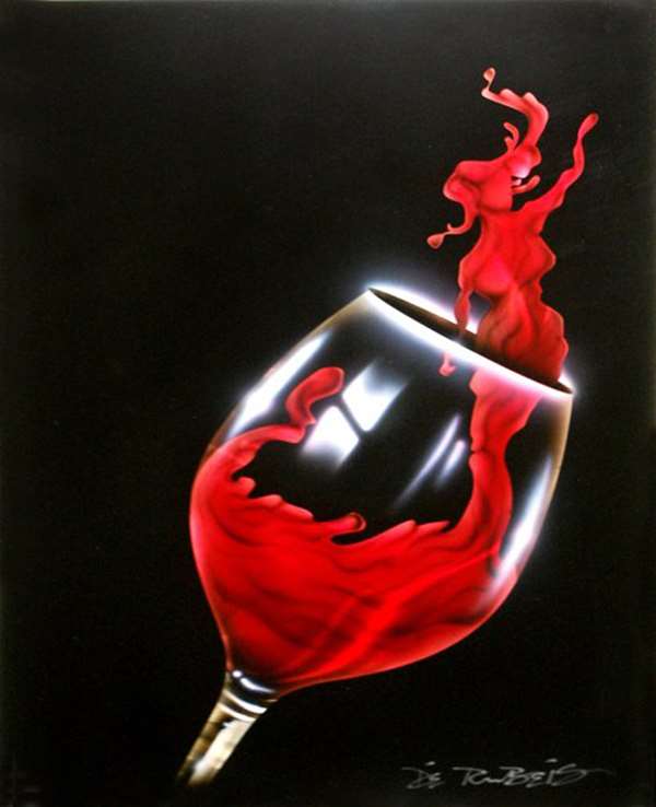 Chris DeRubeisArt titleReach Of Wine Red 24X18