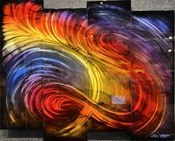 Chris DeRubeisArt title4 Panel Sleek 48x38