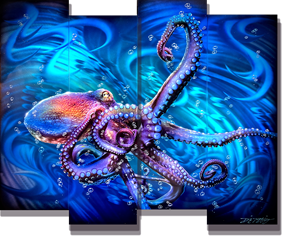 4 Panel What's Kraken Panel 37X44